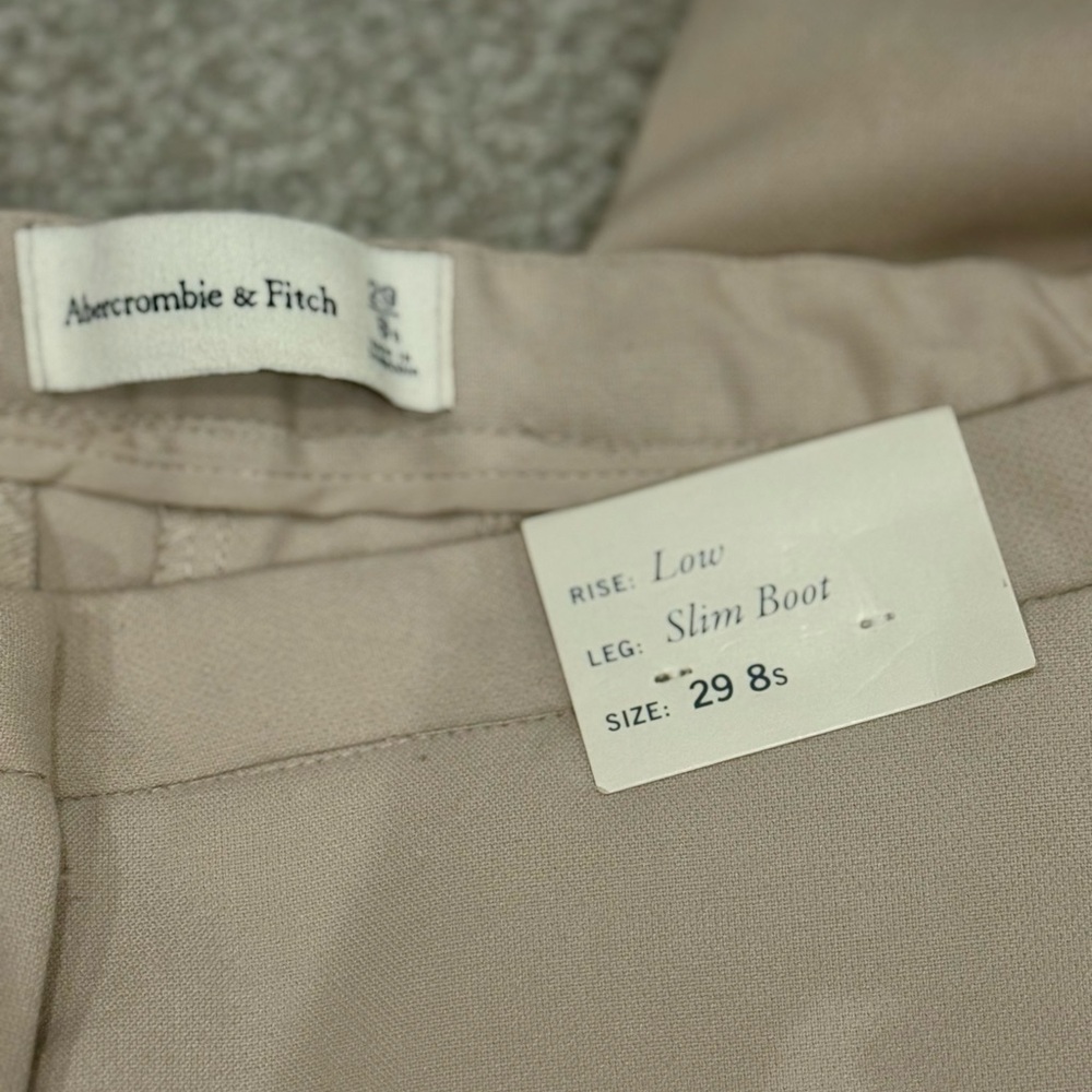 Abercrombie & Fitch Women’s Beige Slim Boot Chinos